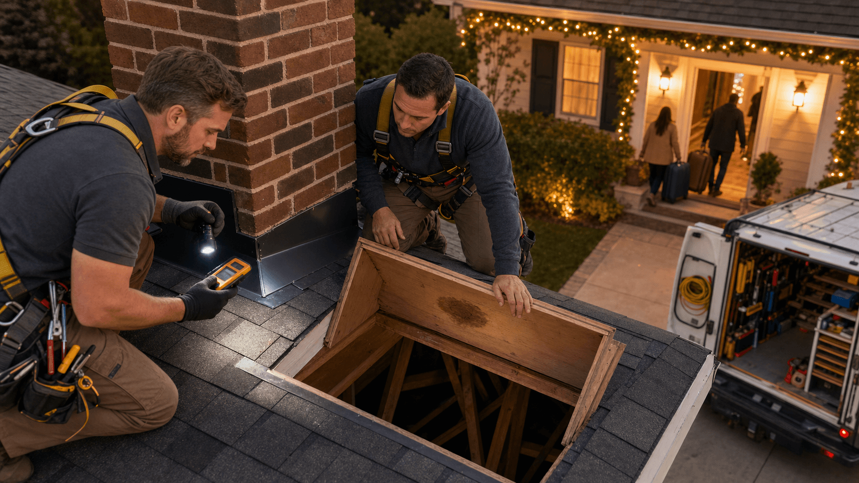 Locating Roof Leaks Around Chimneys Before Holiday Guests Arrive