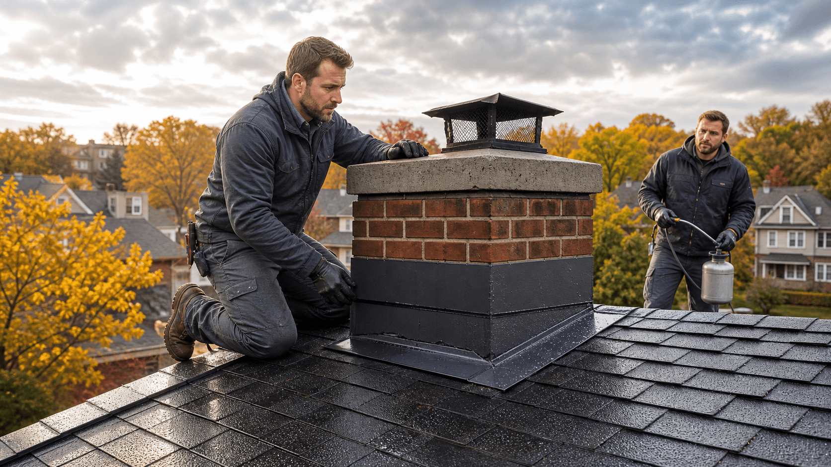 Ohio Fall Rain Guide: Waterproofing vs. Flashing vs. Crown Repair