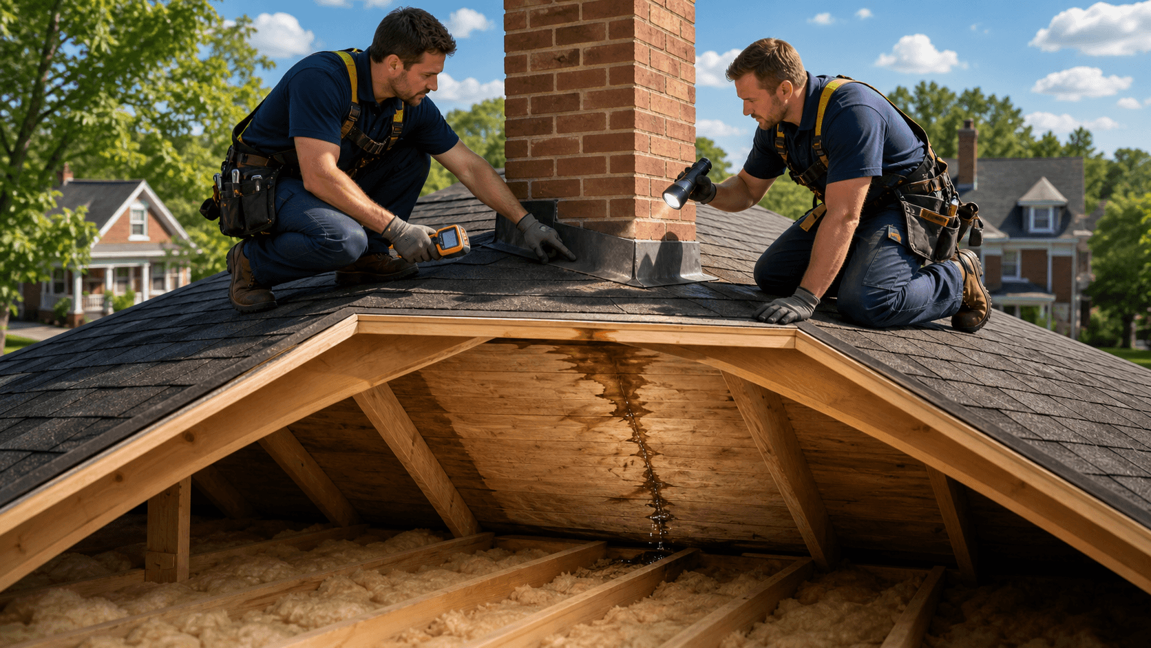 Summer Roof Leaks That Mimic Chimney Leaks in Cincinnati: Rule Out Causes